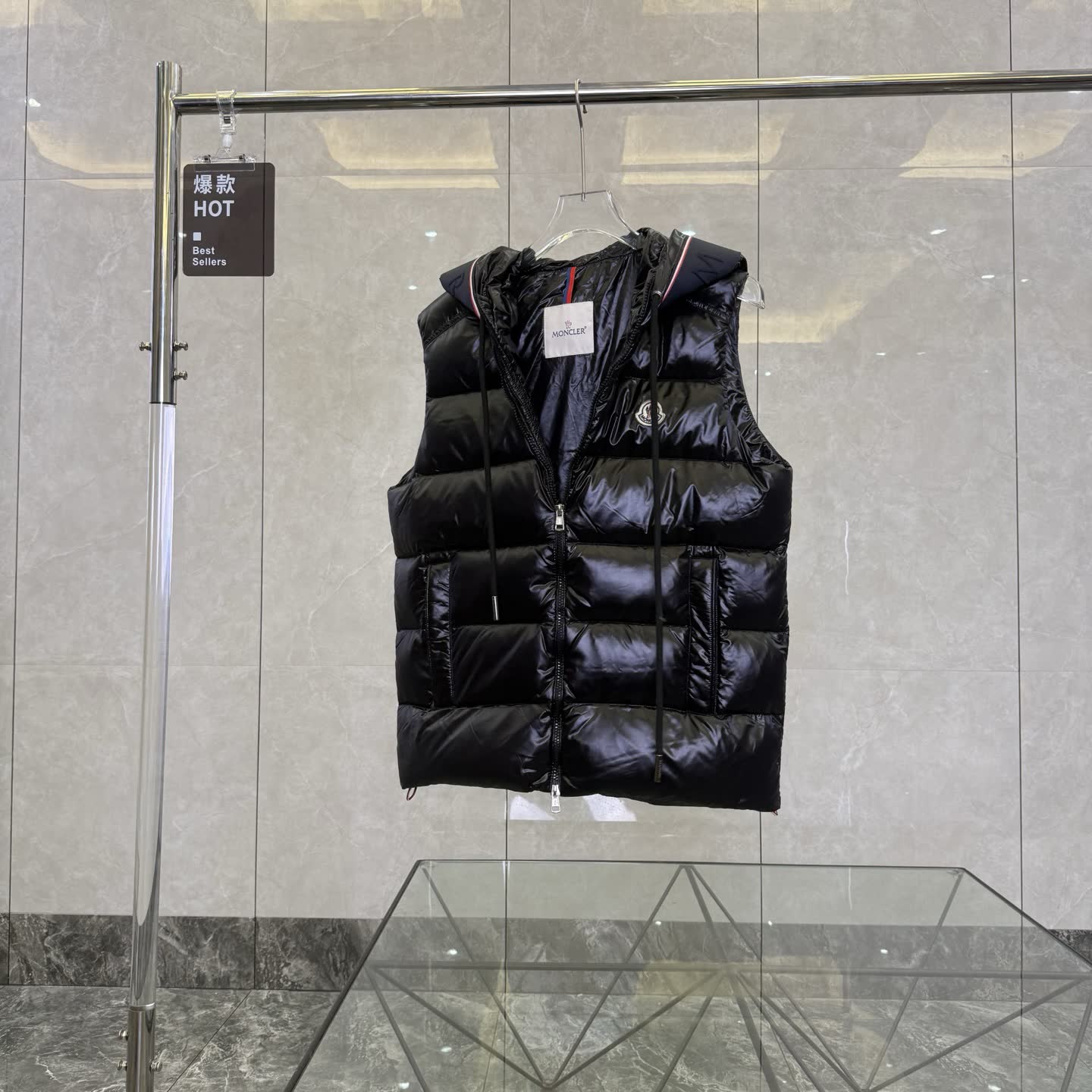 Moncler Ouse Hooded Down Vest Moncler Ouse Hooded Down Vest