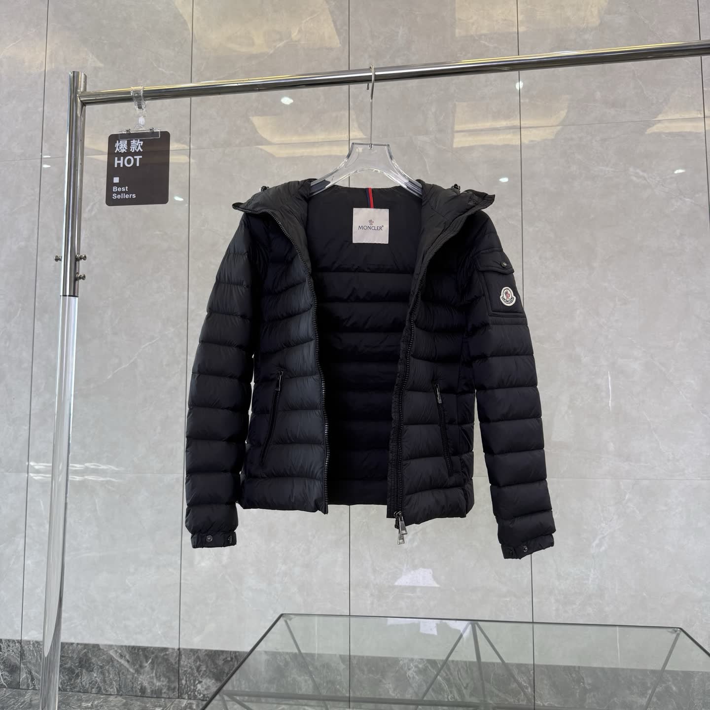 Moncler Bady Hooded Down Jacket