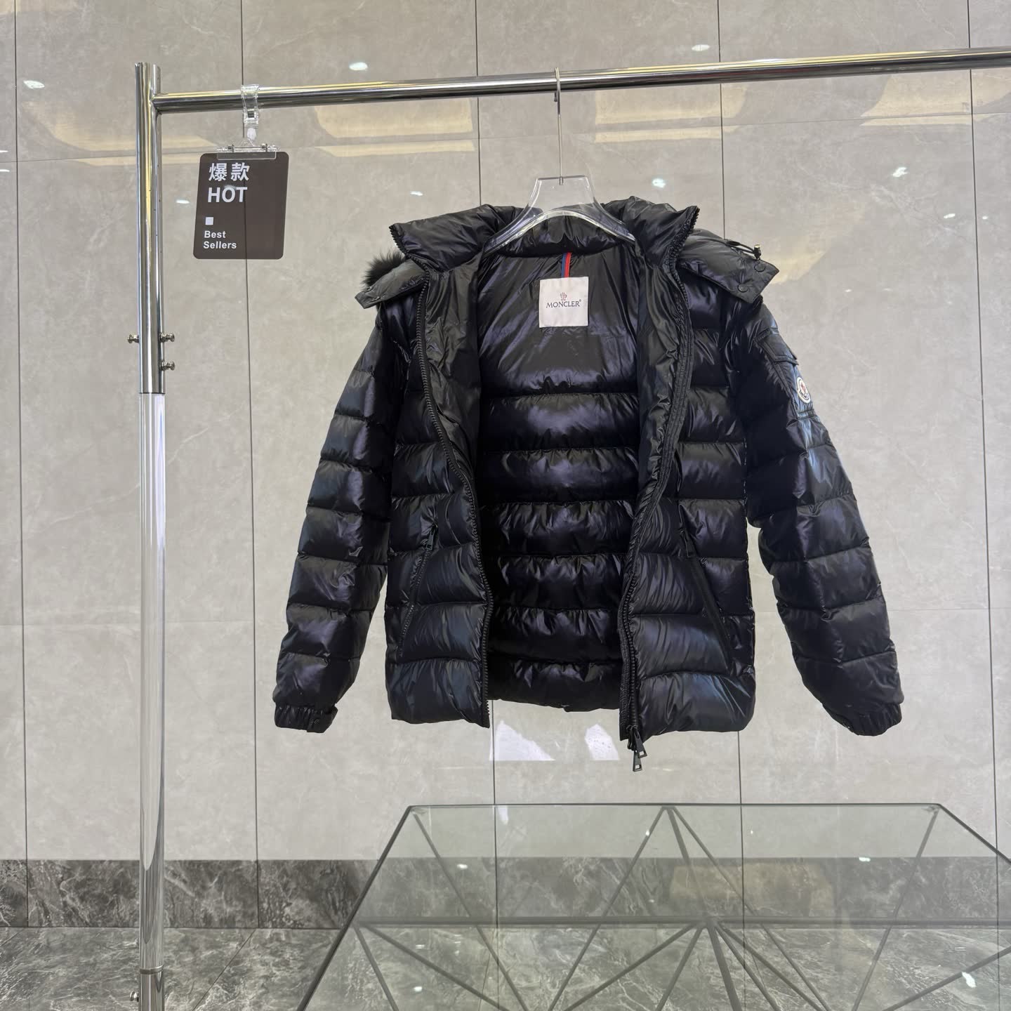 Moncler Bady Fur-Trimmed Down Jacket Moncler Bady Fur-Trimmed Down Jacket