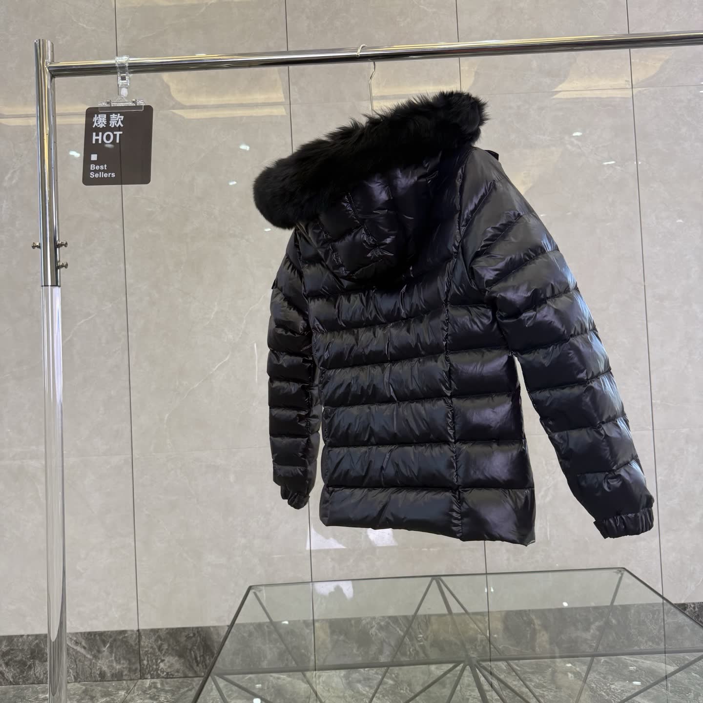 Moncler Bady Fur-Trimmed Down Jacket Moncler Bady Fur-Trimmed Down Jacket