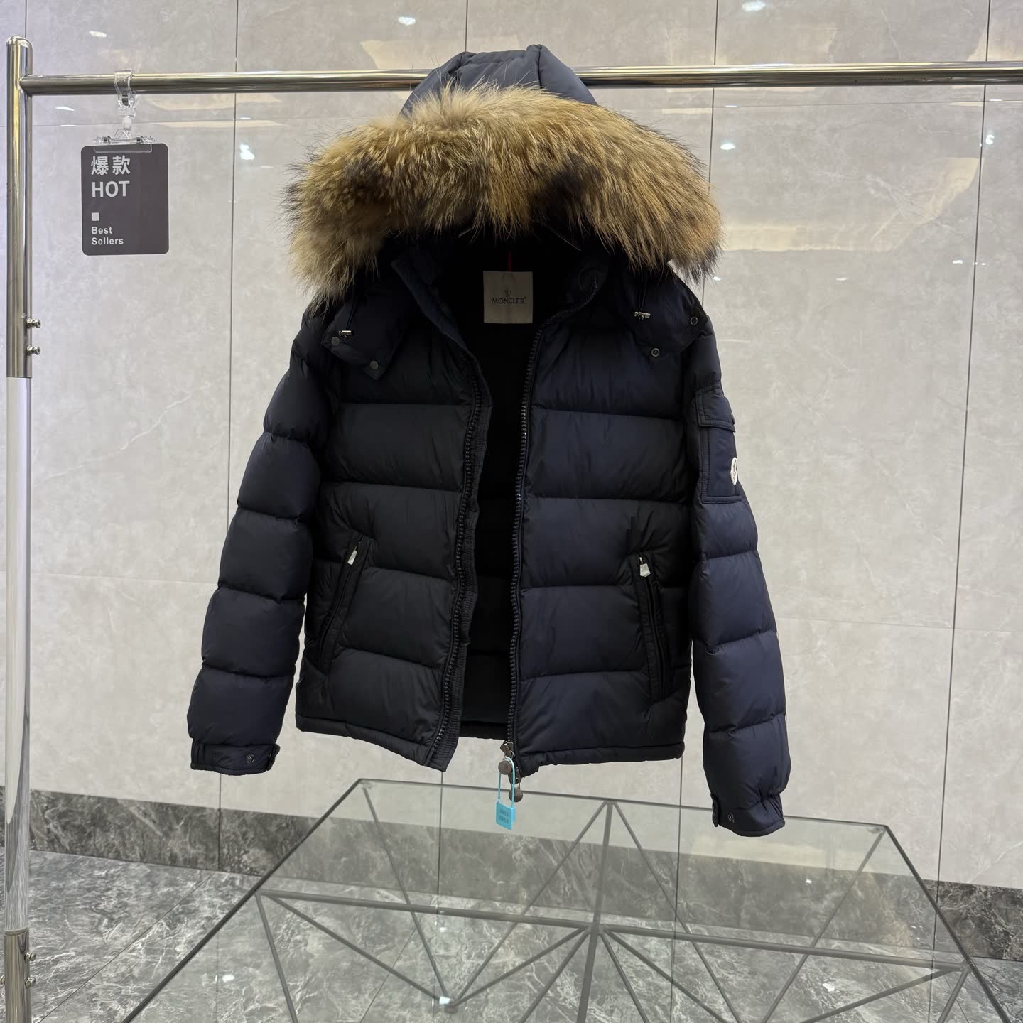 Moncler Fur-Trimmed Hooded Down Jacket Moncler Fur-Trimmed Hooded Down Jacket