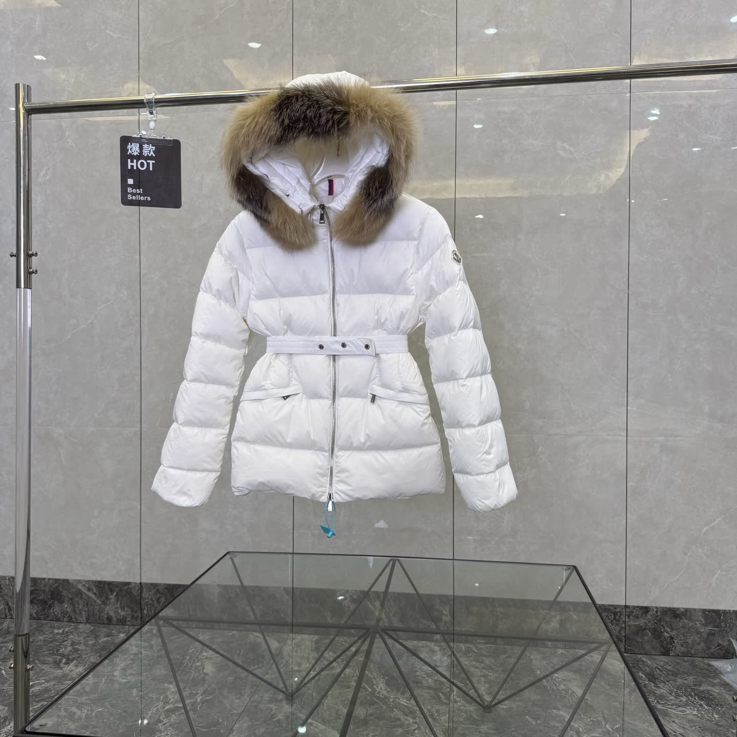 Moncler Boed Fur-Trimmed Down Jacket Moncler Boed Fur-Trimmed Down Jacket
