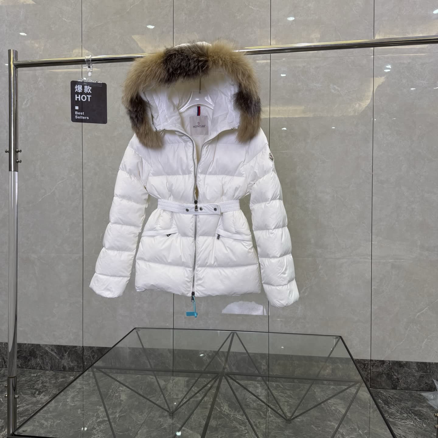 Moncler Boed Fur-Trimmed Down Jacket Moncler Boed Fur-Trimmed Down Jacket