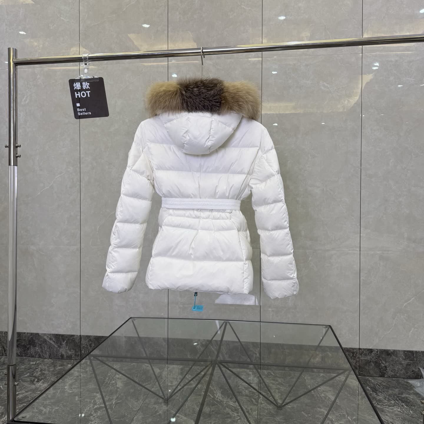 Moncler Boed Fur-Trimmed Down Jacket