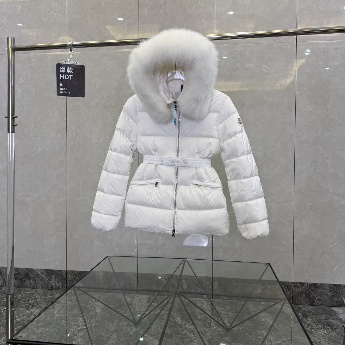 Moncler Boed Fur-Trimmed Down Jacket Moncler Boed Fur-Trimmed Down Jacket