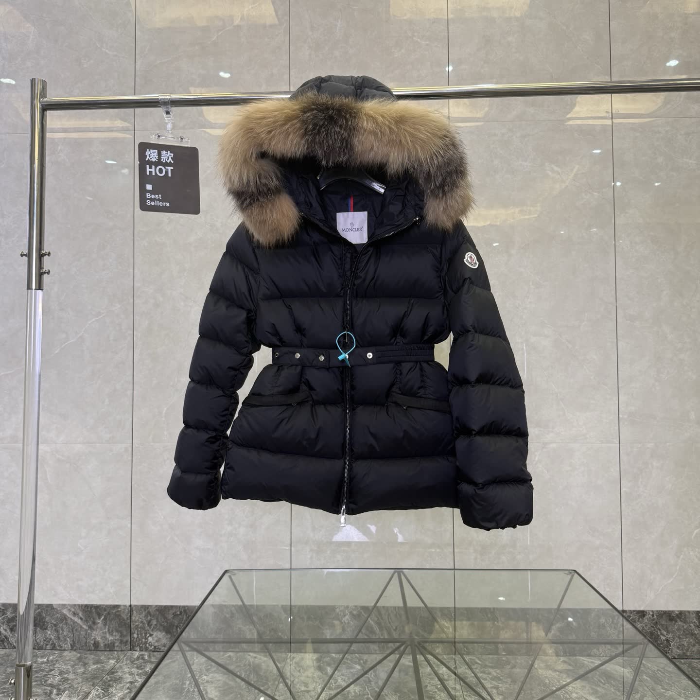 Moncler Boed Fur-Trimmed Down Jacket Moncler Boed Fur-Trimmed Down Jacket