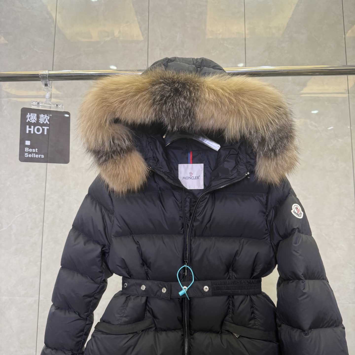 Moncler Boed Fur-Trimmed Down Jacket Moncler Boed Fur-Trimmed Down Jacket