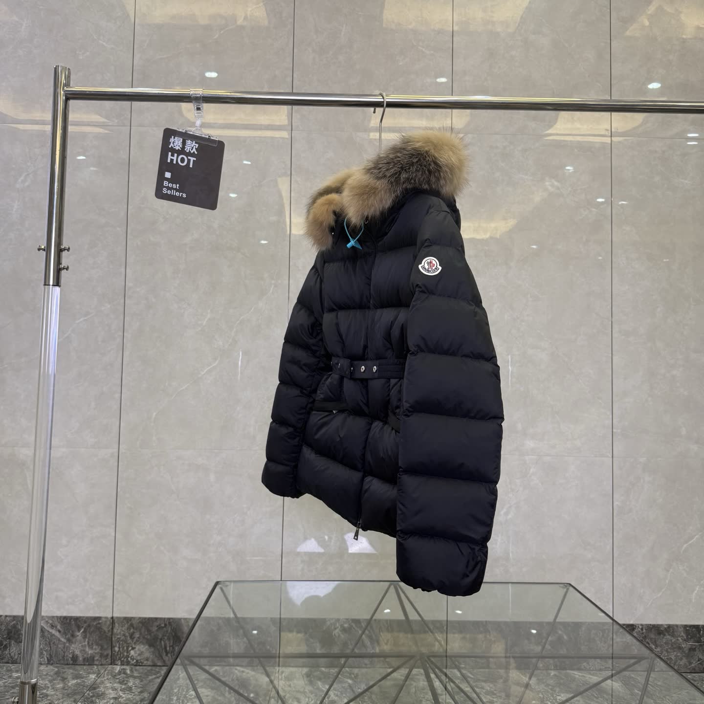 Moncler Boed Fur-Trimmed Down Jacket Moncler Boed Fur-Trimmed Down Jacket