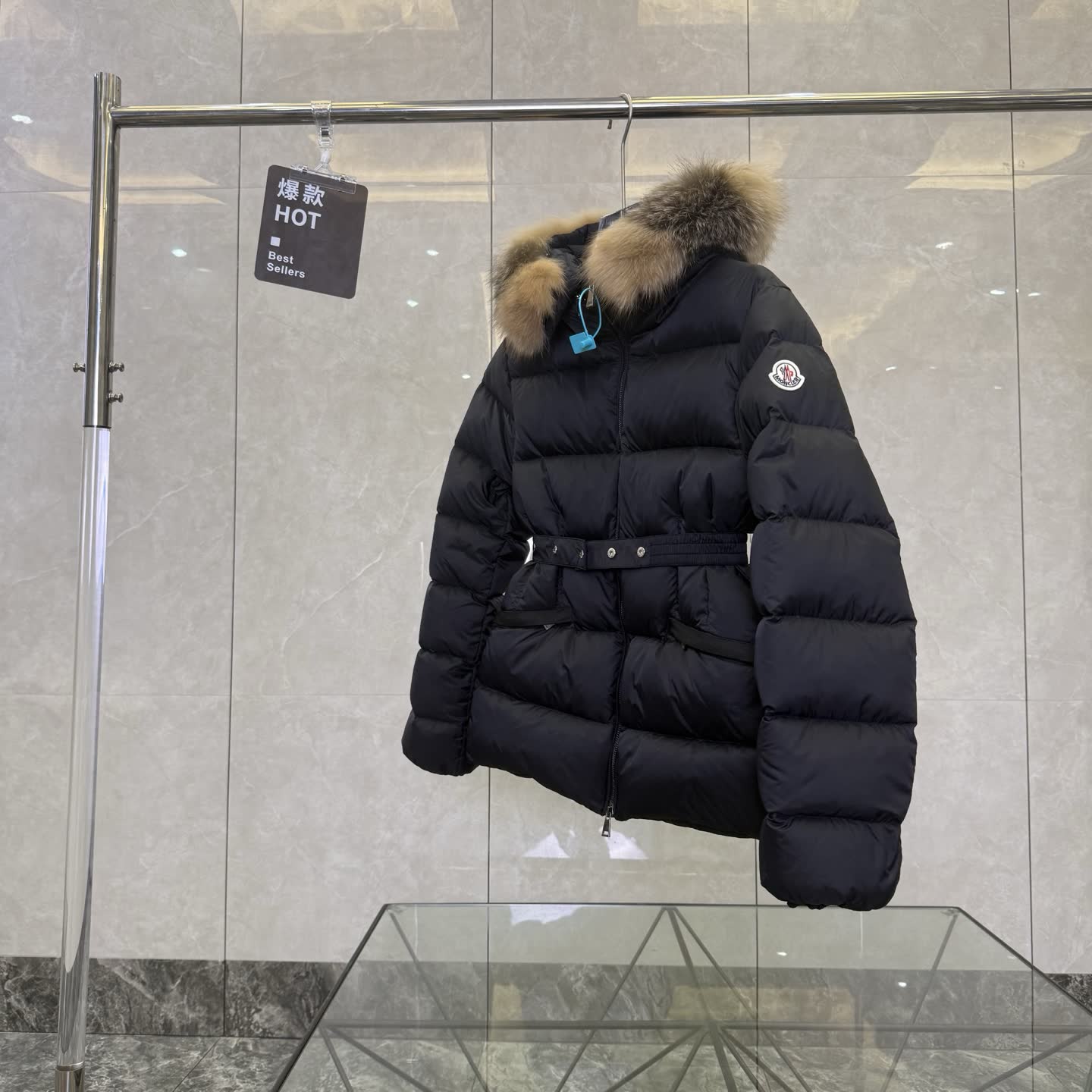 Moncler Boed Fur-Trimmed Down Jacket Moncler Boed Fur-Trimmed Down Jacket