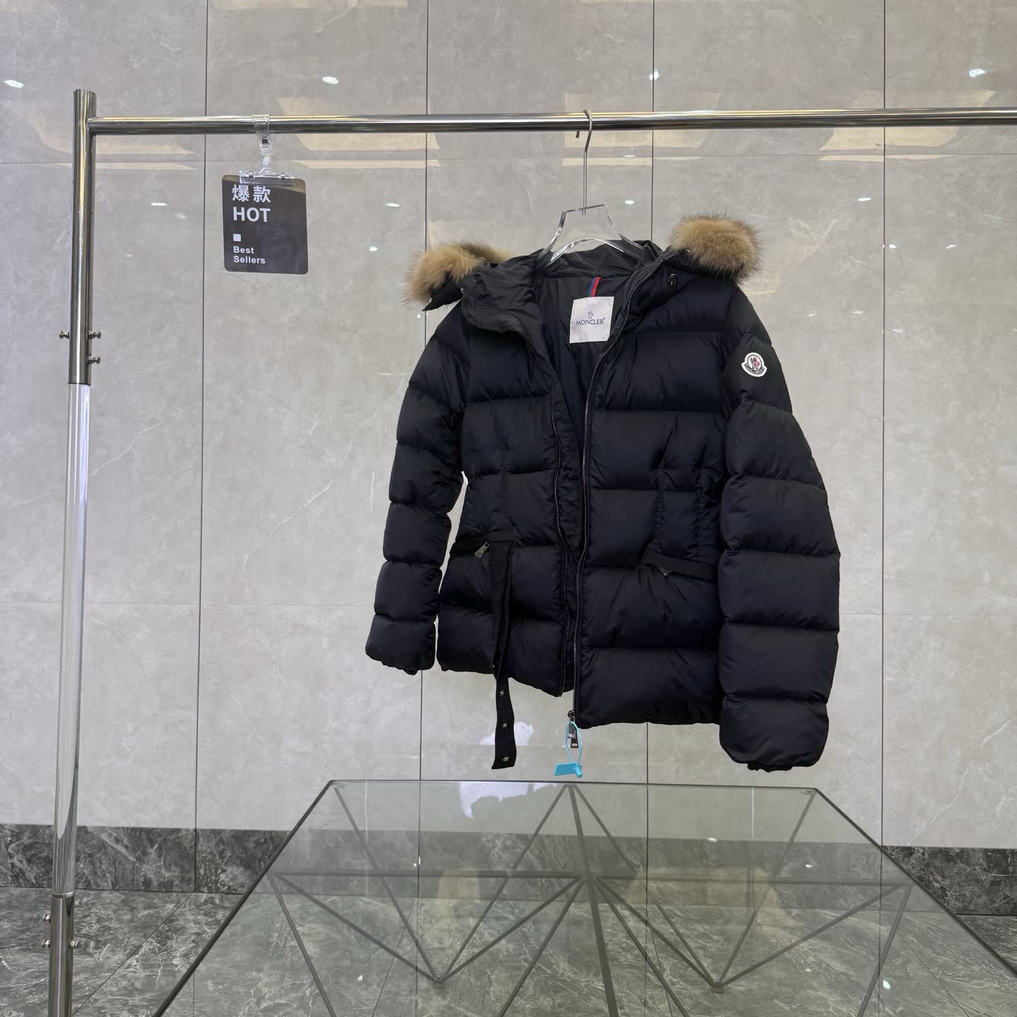 Moncler Boed Fur-Trimmed Down Jacket Moncler Boed Fur-Trimmed Down Jacket