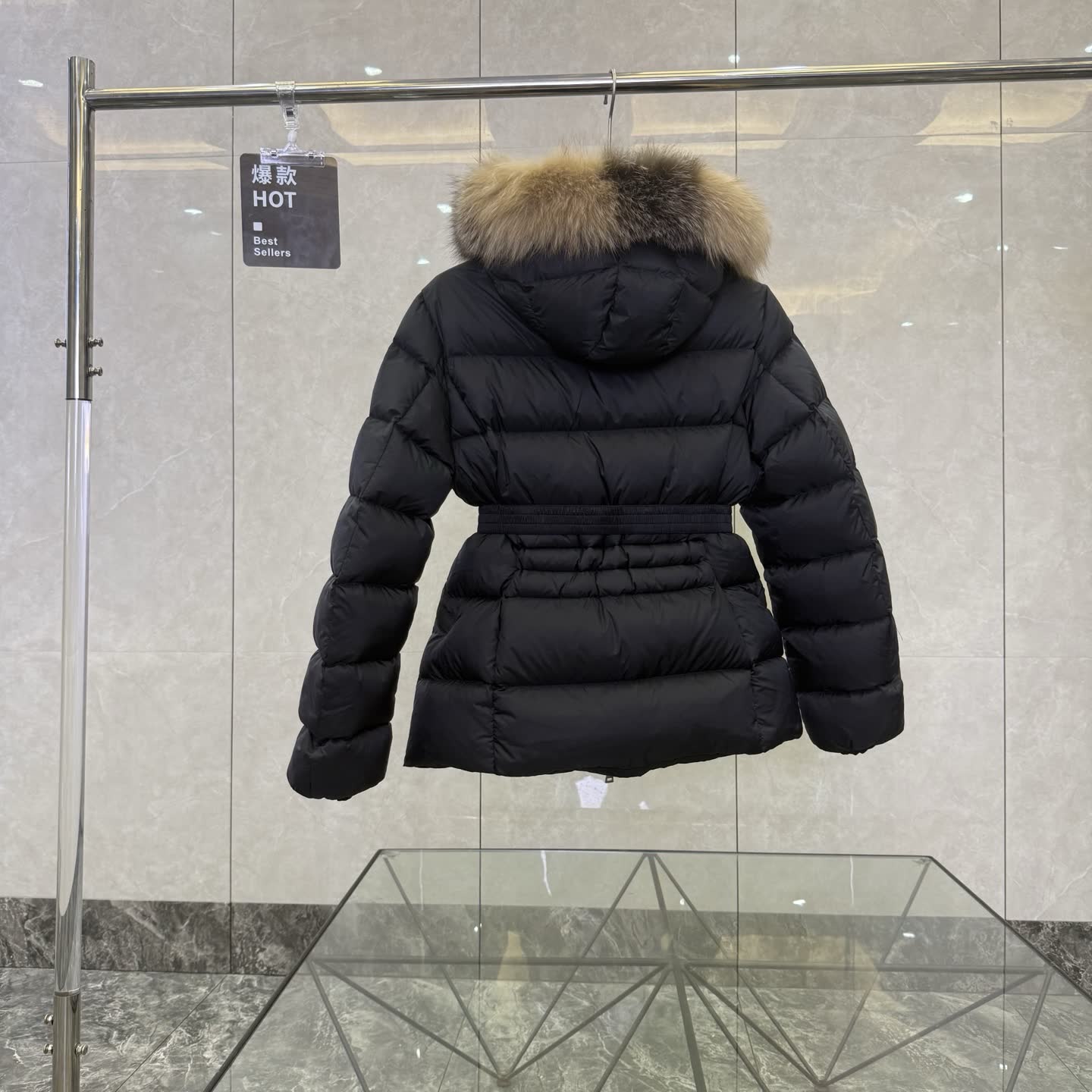 Moncler Boed Fur-Trimmed Down Jacket Moncler Boed Fur-Trimmed Down Jacket