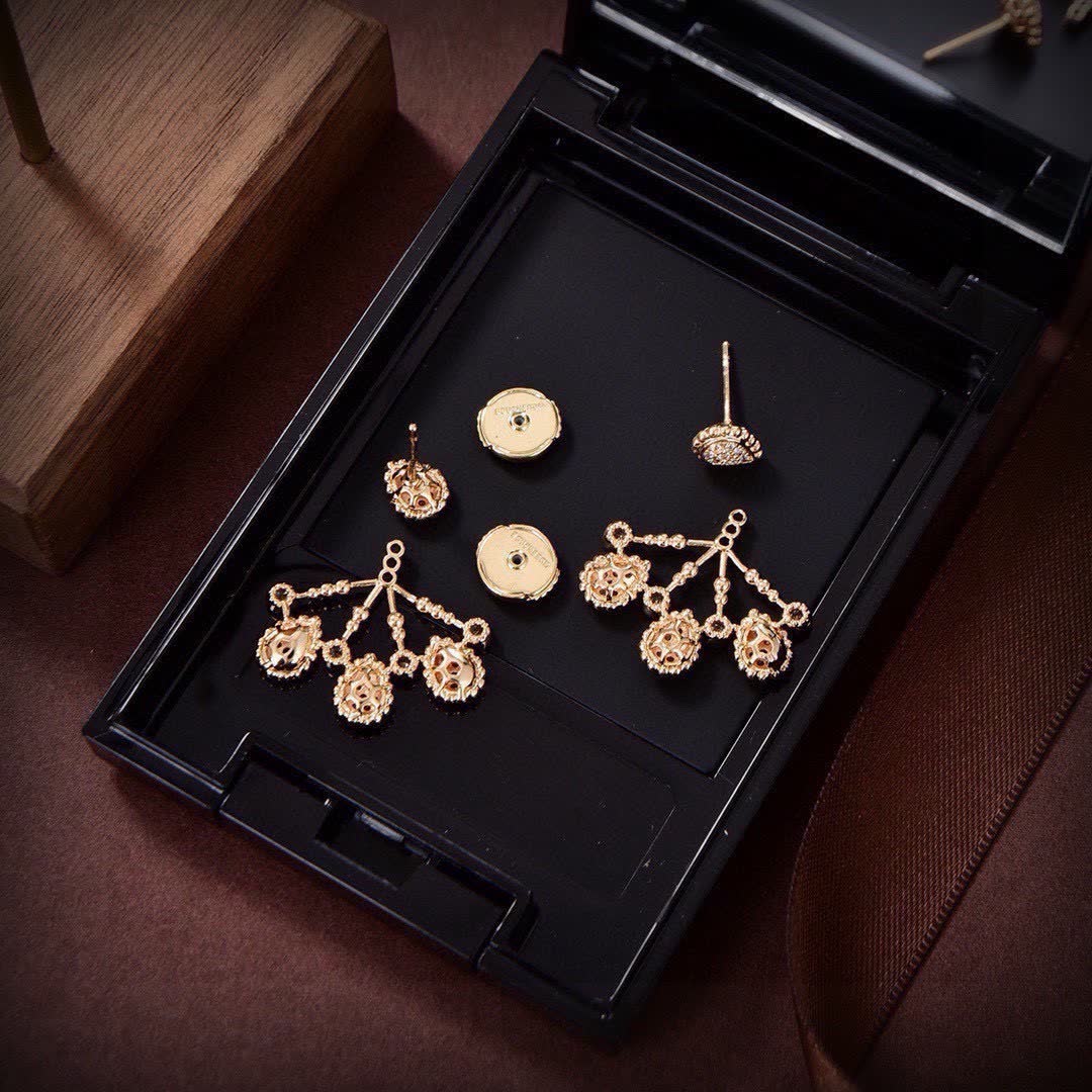 Boucheron Elegant Gold and Diamond Earrings