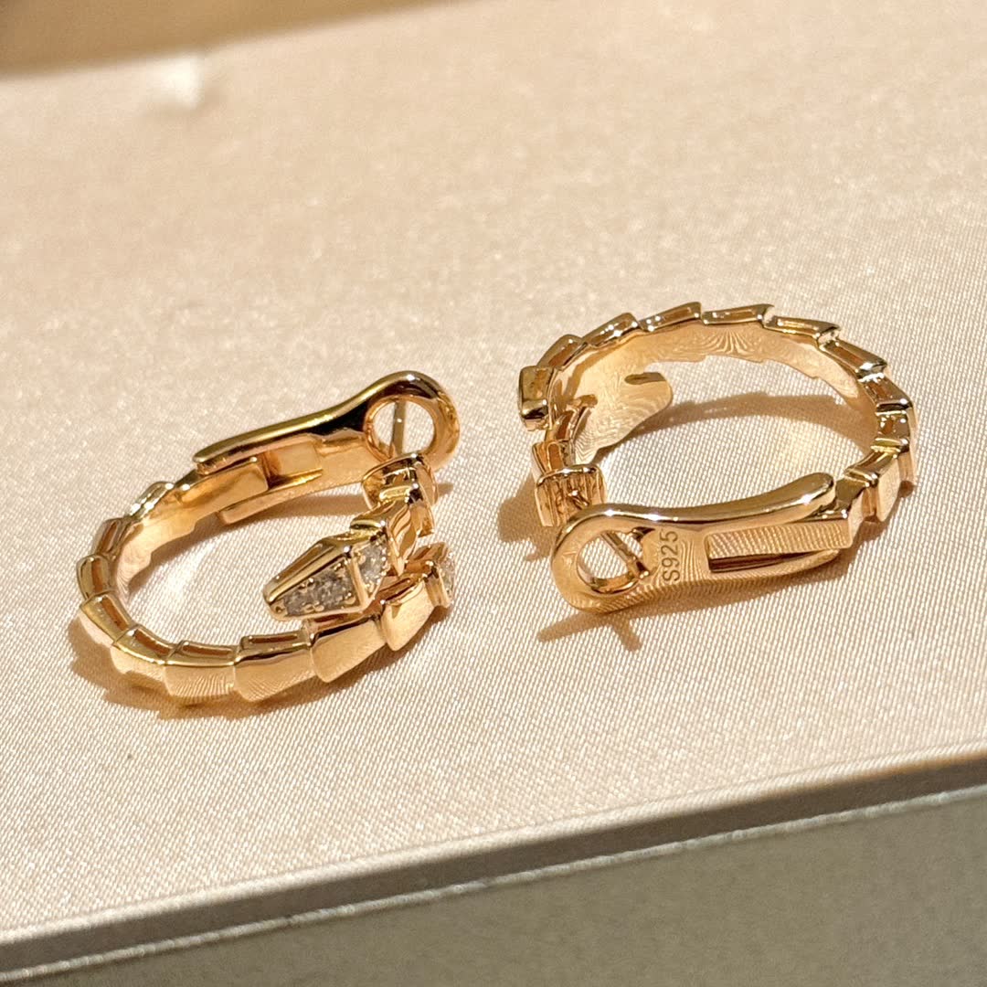 Silver Hoop Earrings with Diamond Accents