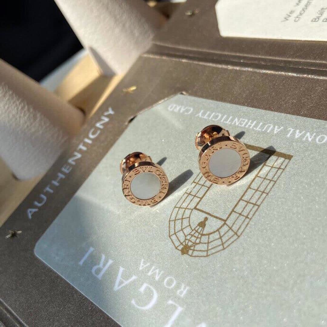 Bvlgari Rose Gold and Opal Earrings