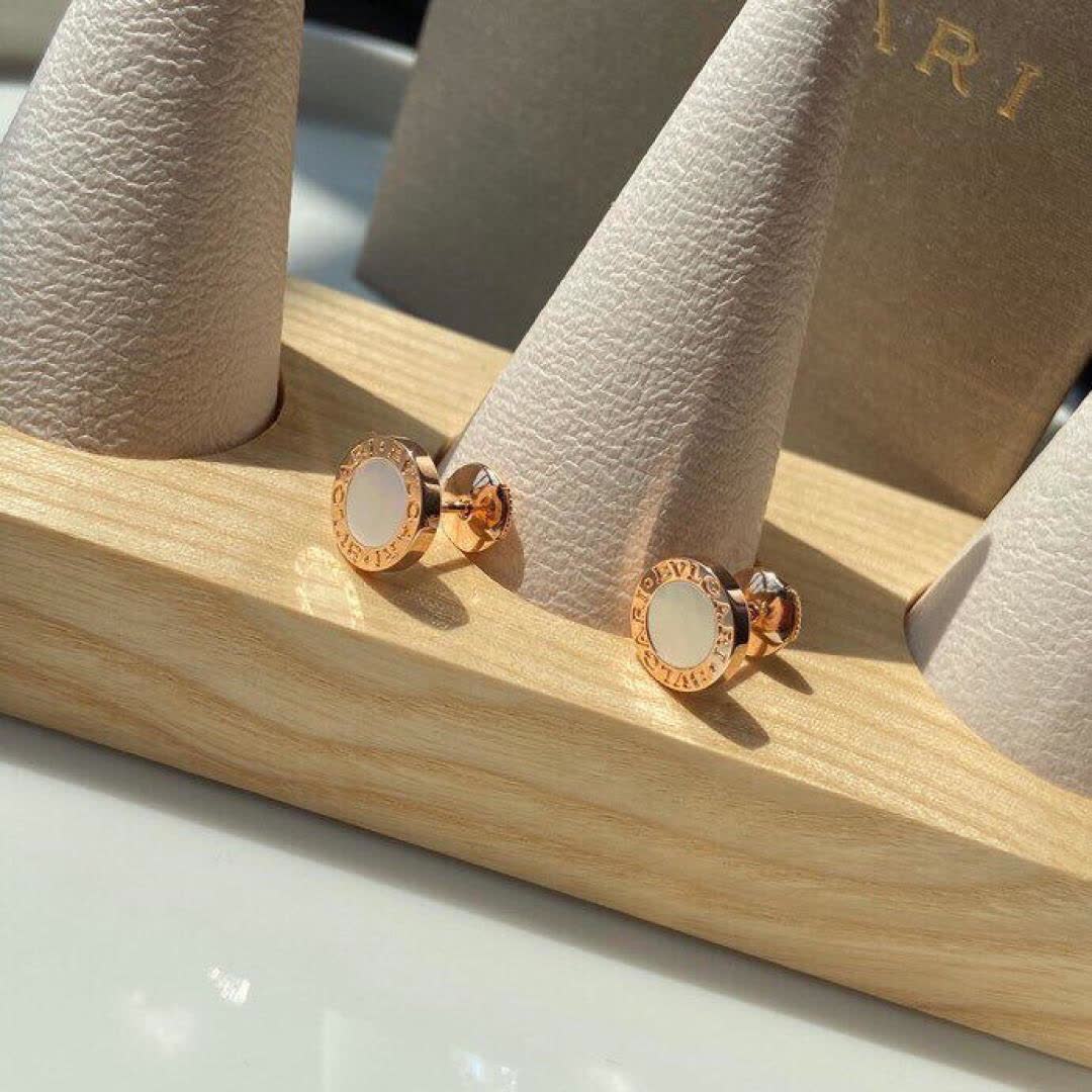 Bvlgari Rose Gold and Opal Earrings