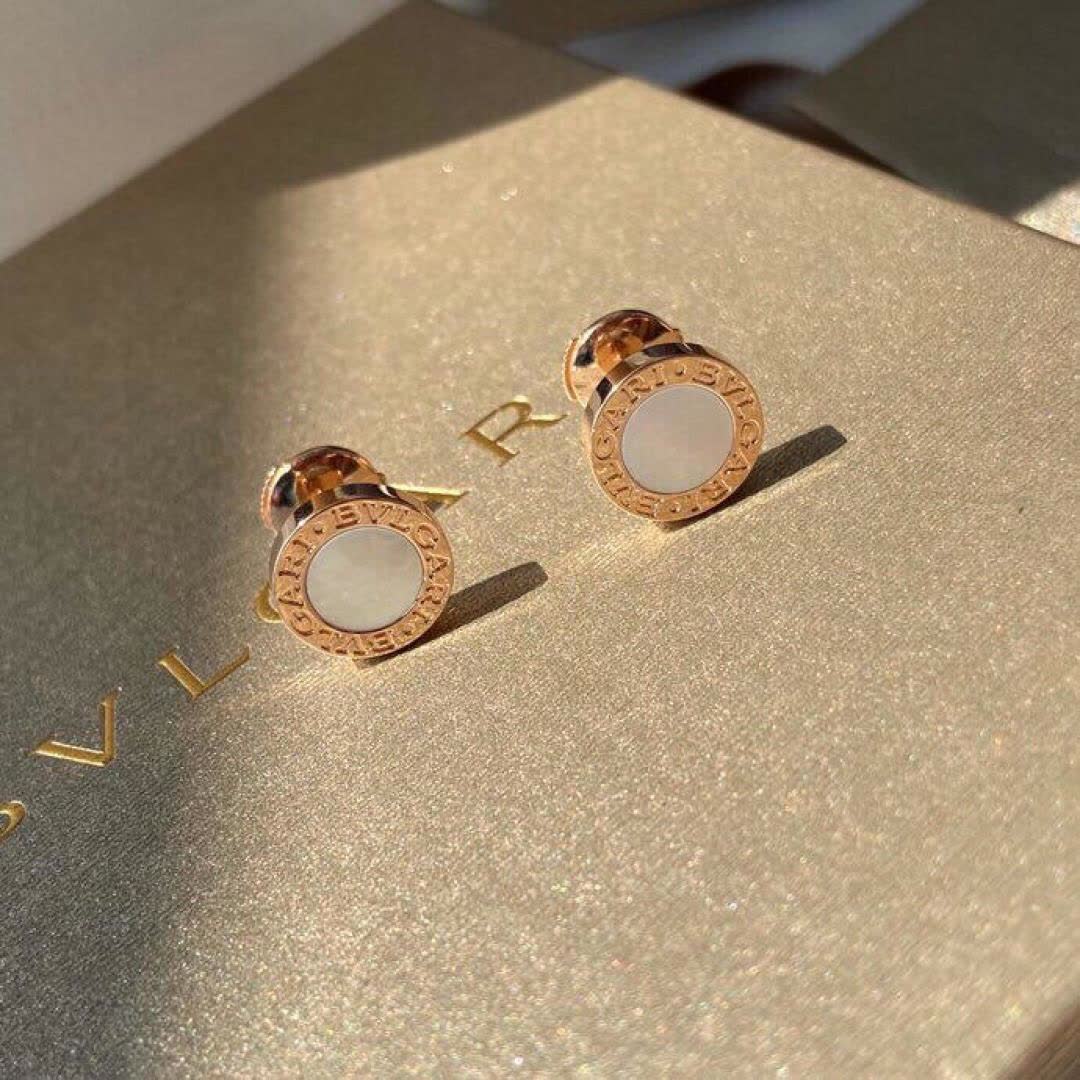 Bvlgari Rose Gold and Opal Earrings