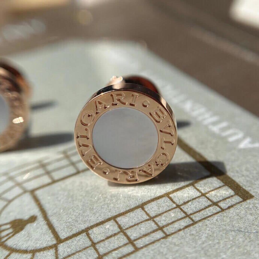 Bvlgari Rose Gold and Opal Earrings