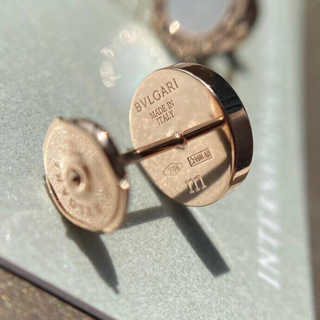 Bvlgari Rose Gold and Opal Earrings