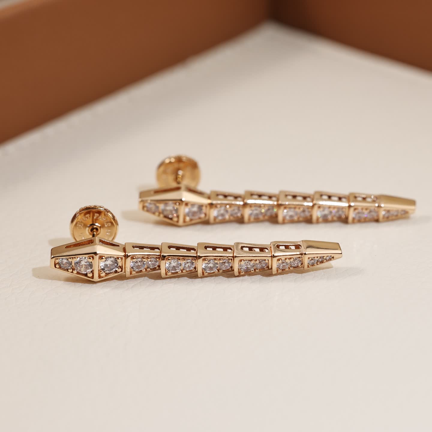Bvlgari Elegant Diamond Spike Earrings