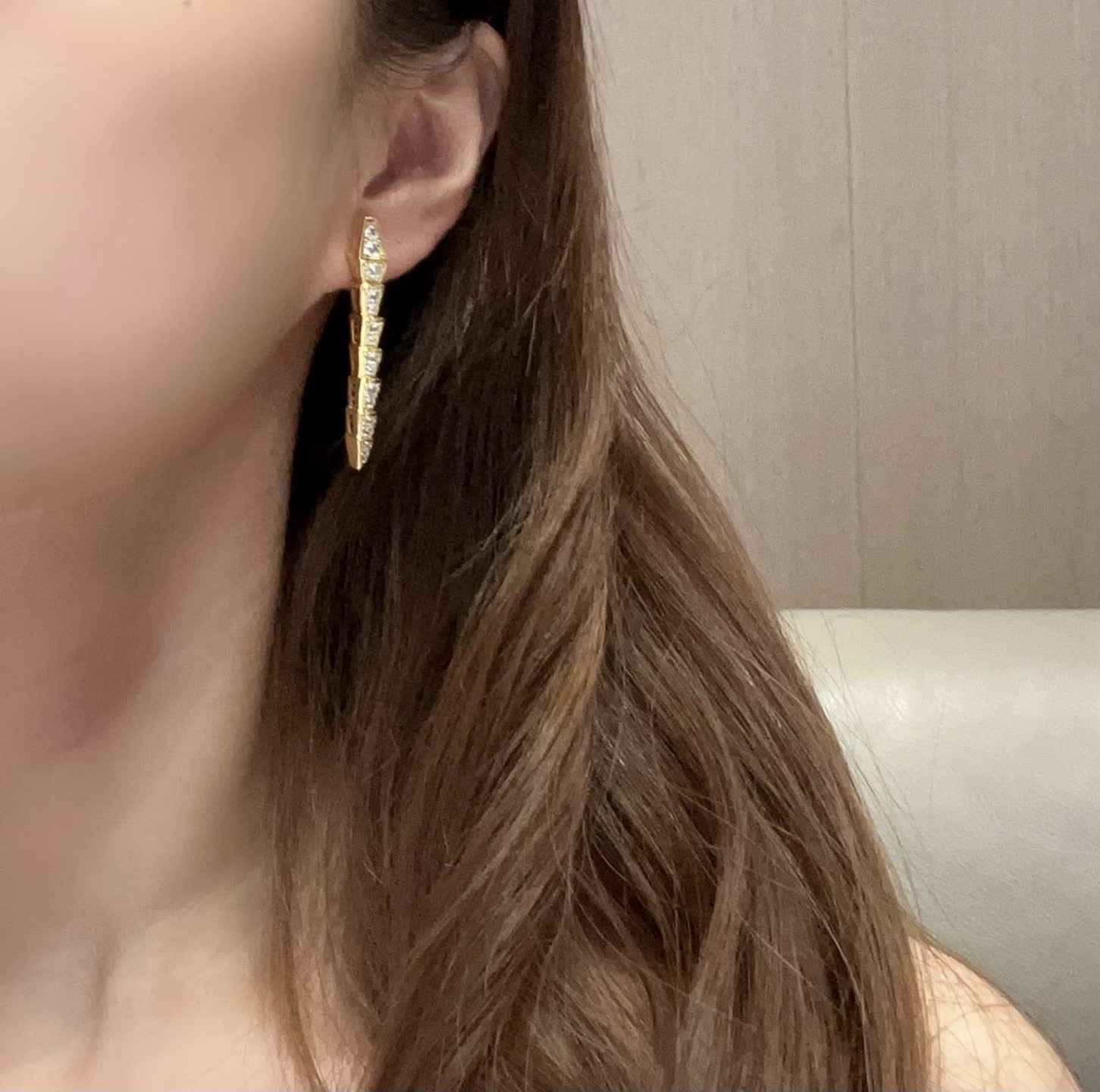 Bvlgari Elegant Diamond Spike Earrings