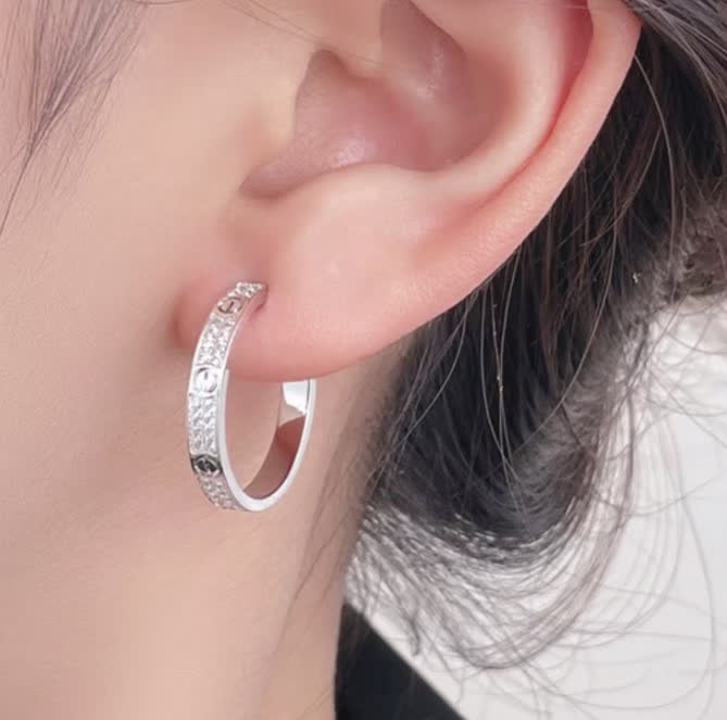 Cartier Love Hoop Earrings