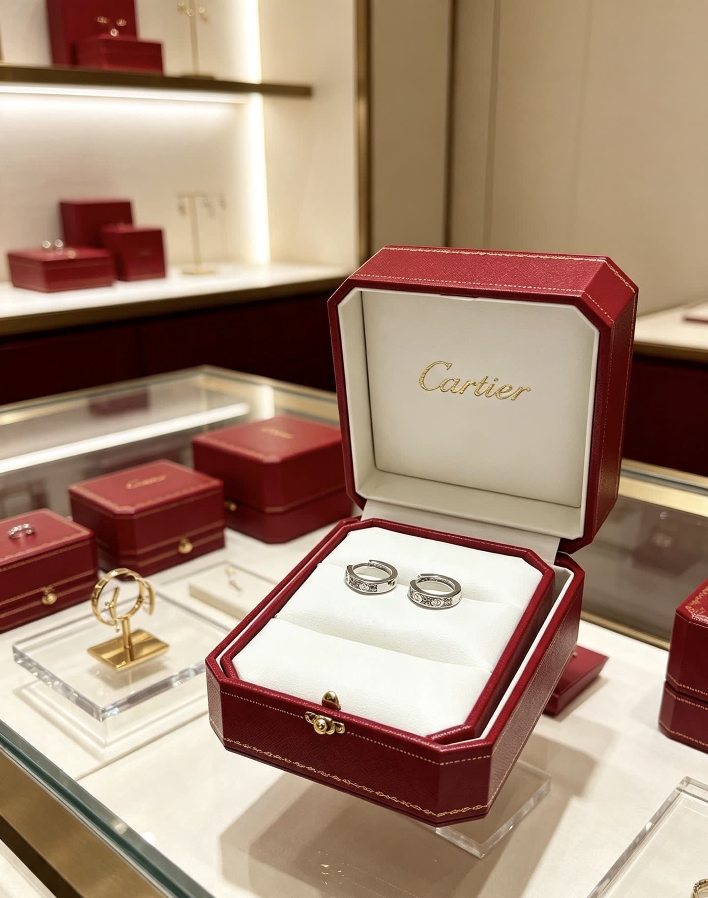 Cartier Love Hoop Earrings