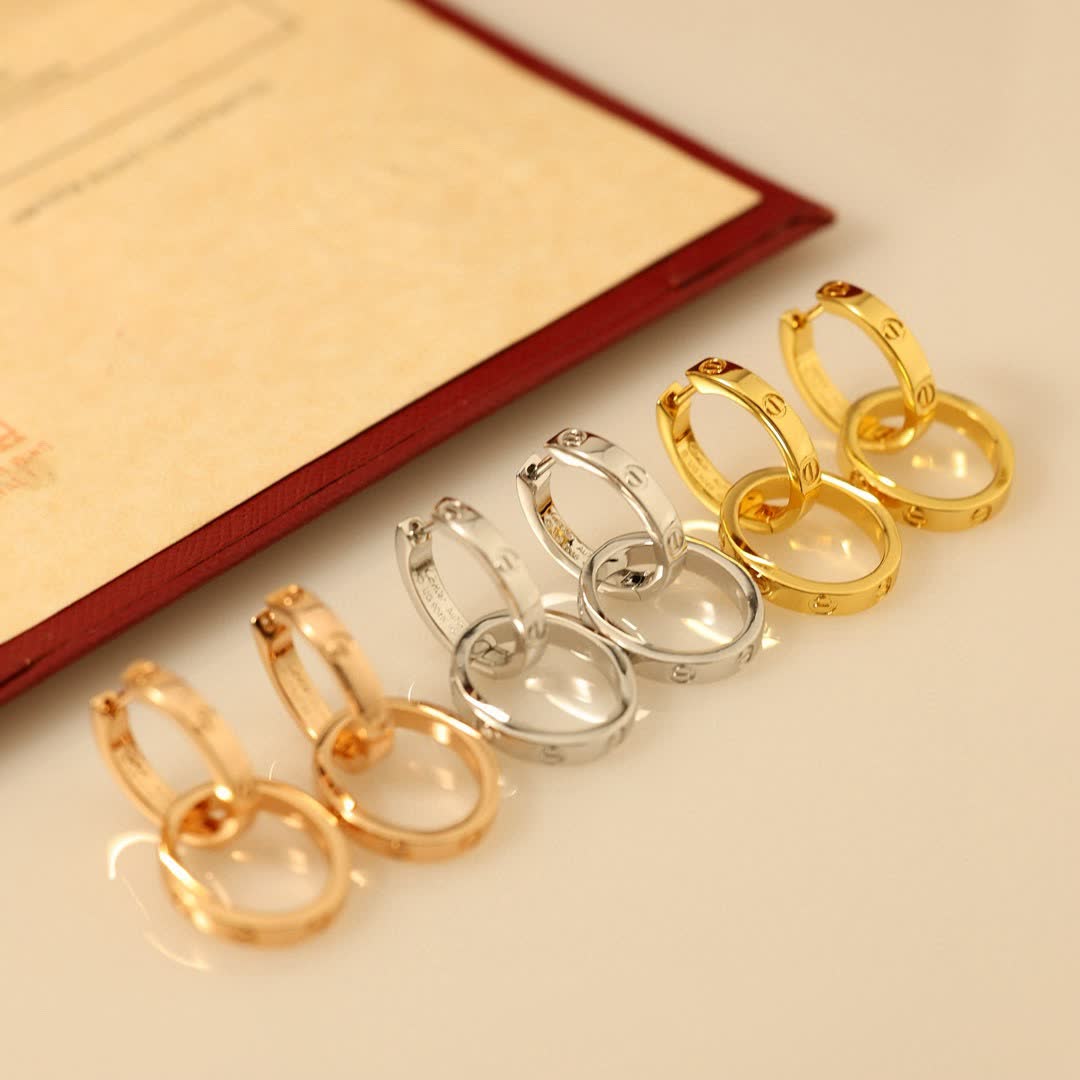 Cartier Love Hoop Earrings