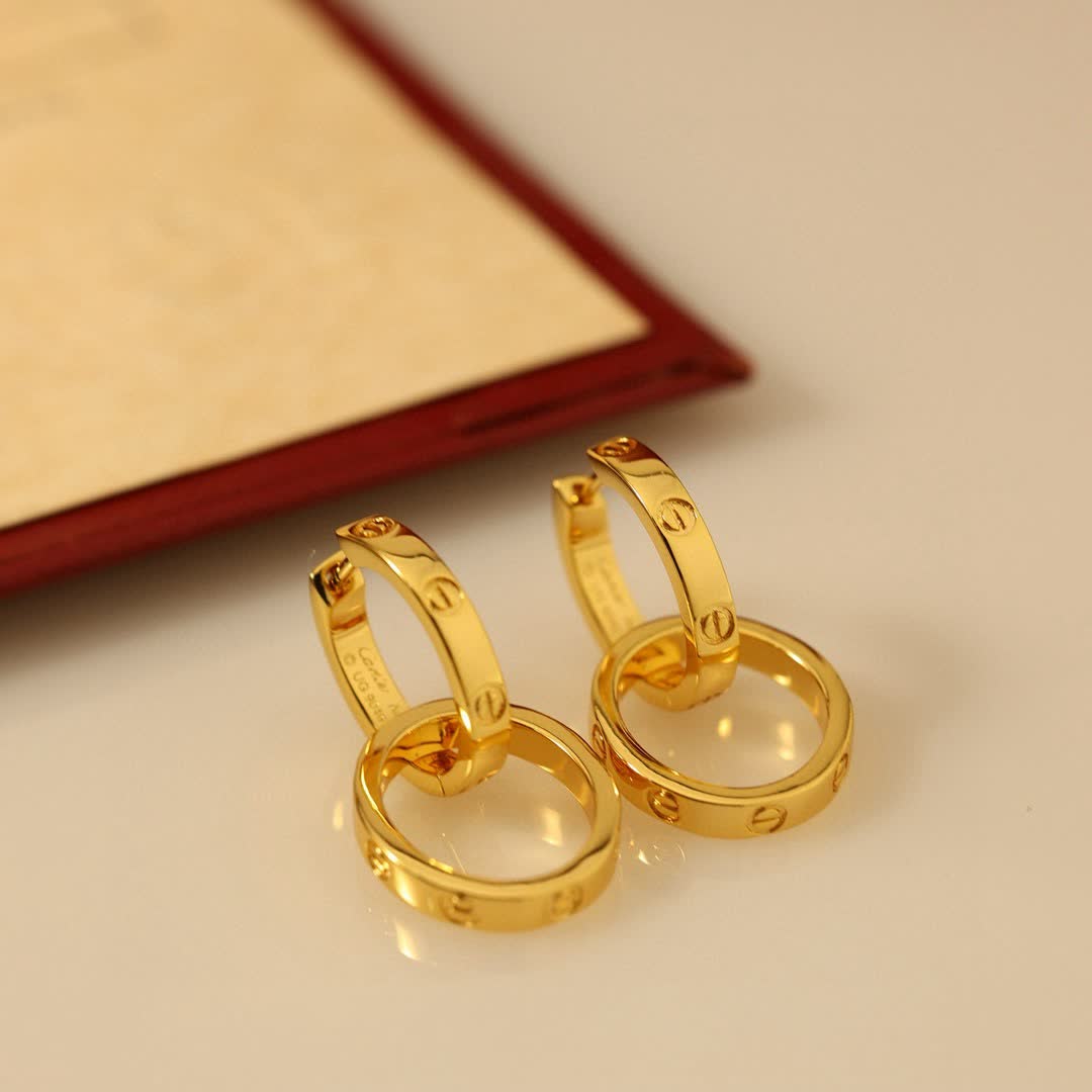 Cartier Love Hoop Earrings