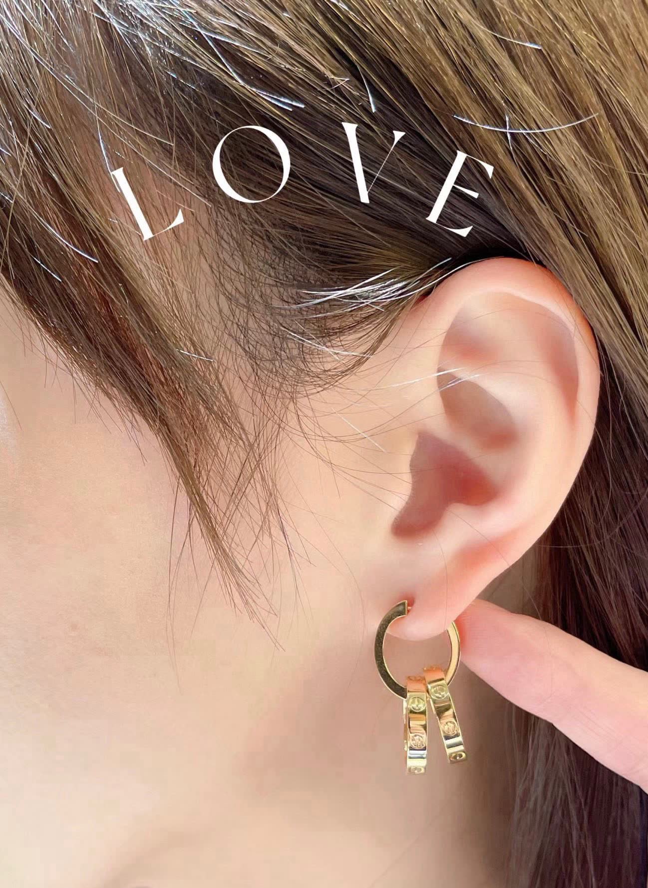Cartier Love Hoop Earrings