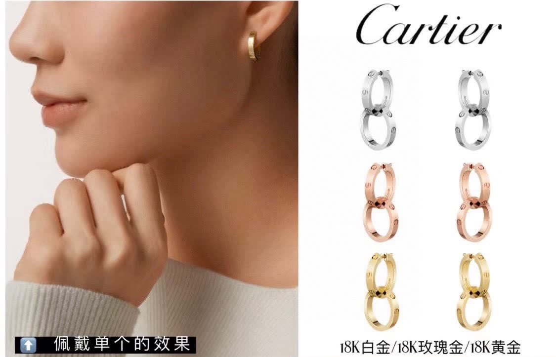 Cartier Love Hoop Earrings