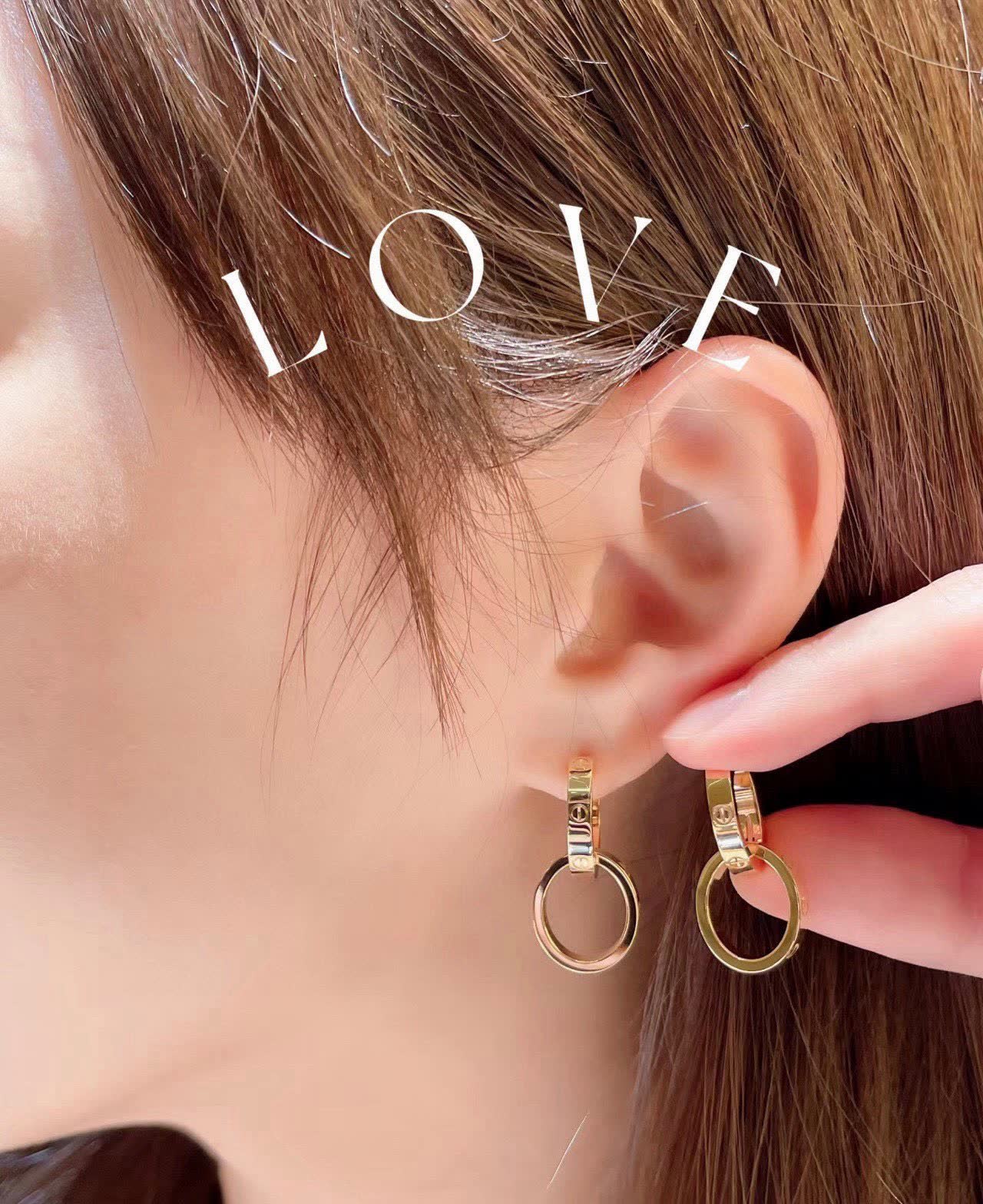 Cartier Love Hoop Earrings