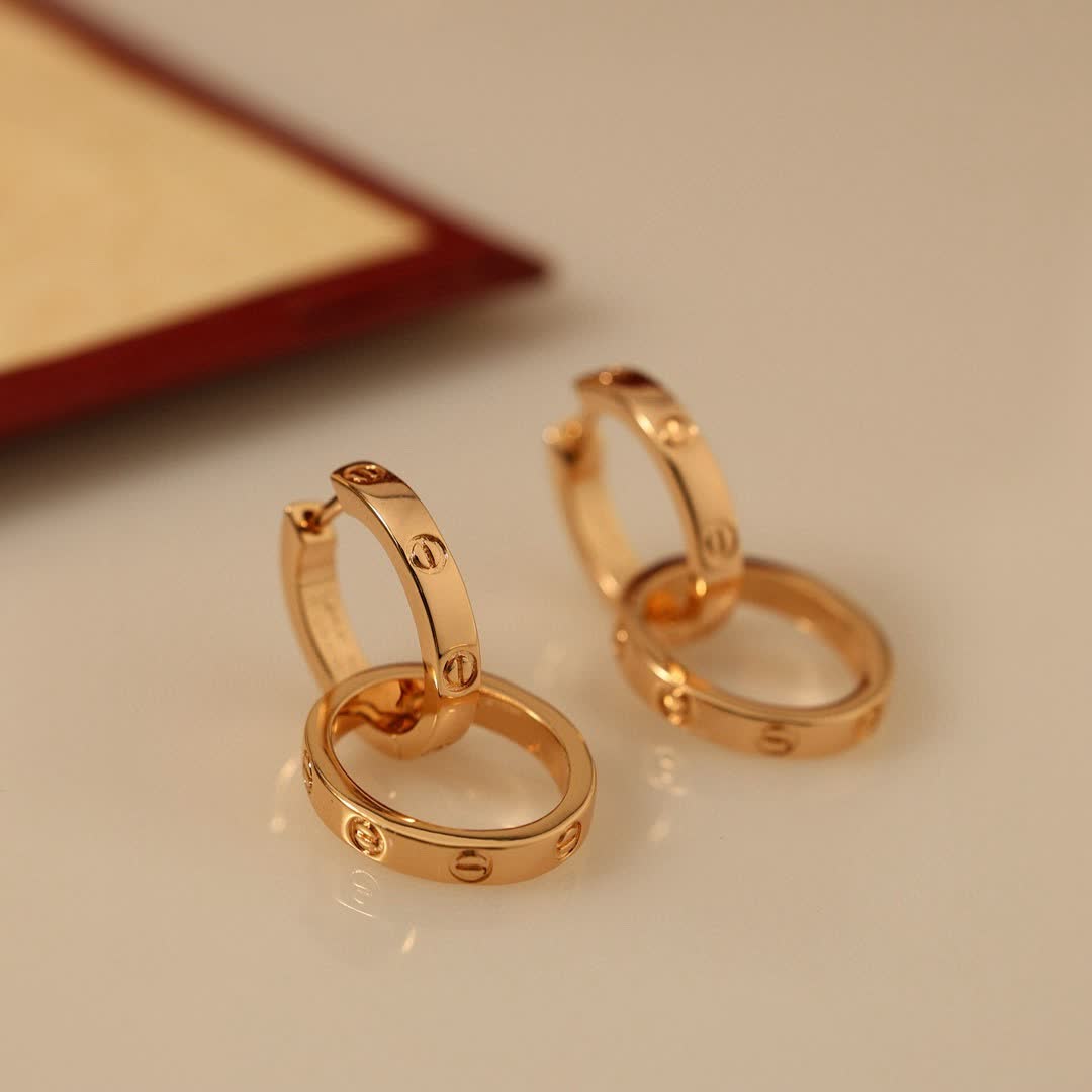 Cartier Love Hoop Earrings