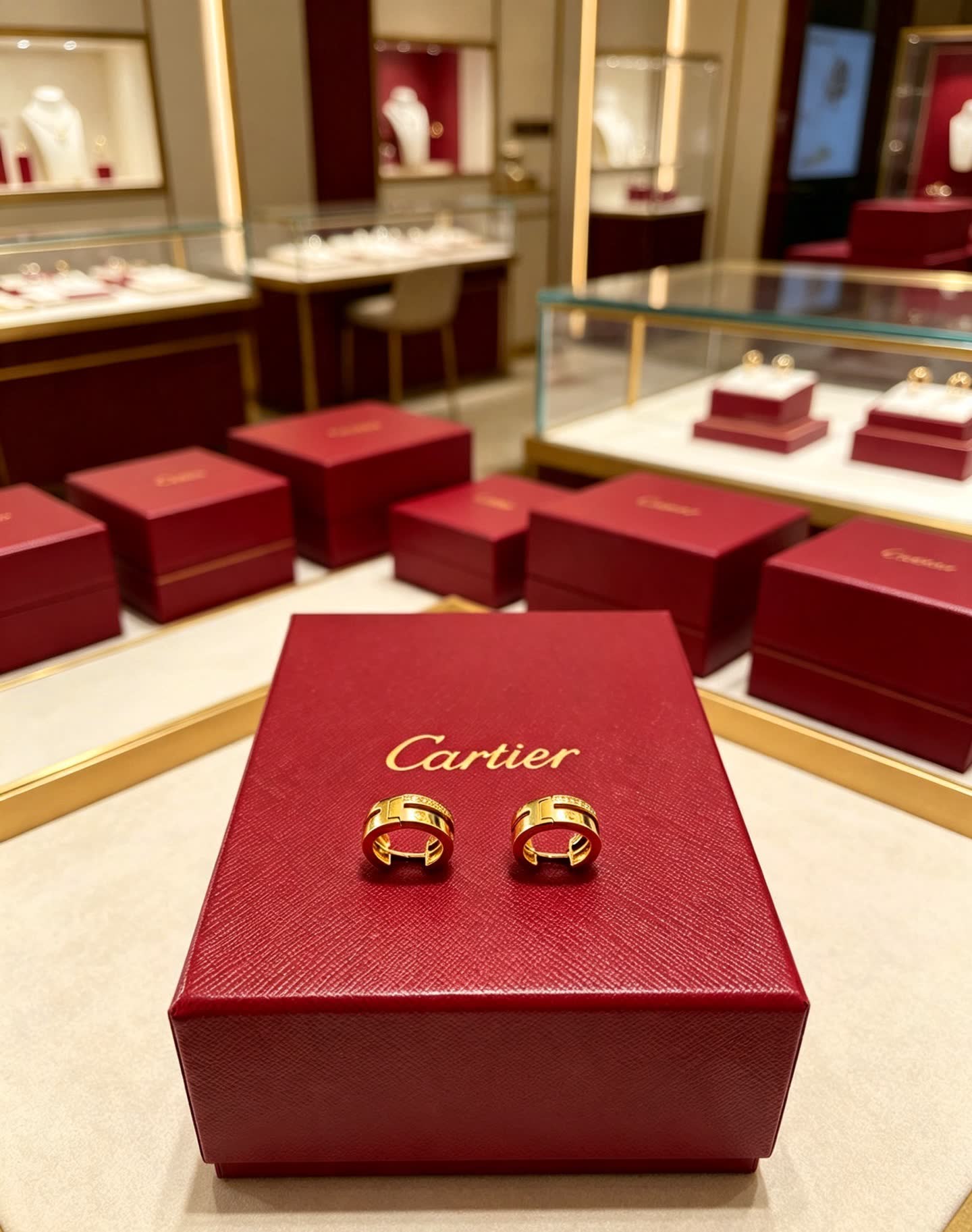 Cartier Love Hoop Earrings