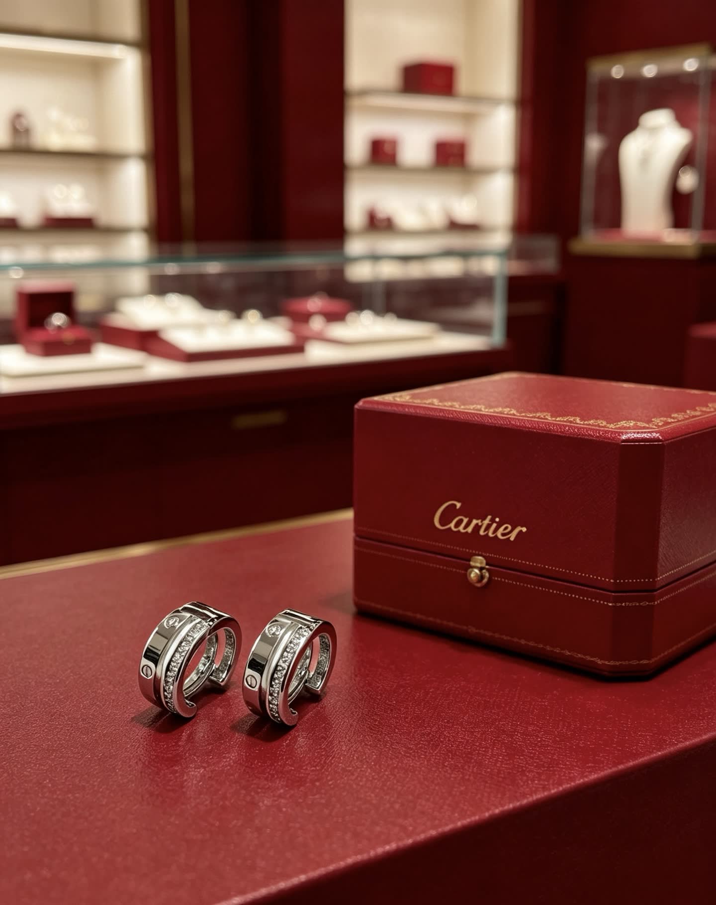 Cartier Love Hoop Earrings
