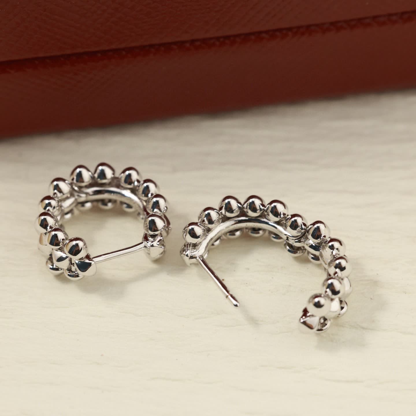 Cartier Gold Tone Mushroom Stud Earrings