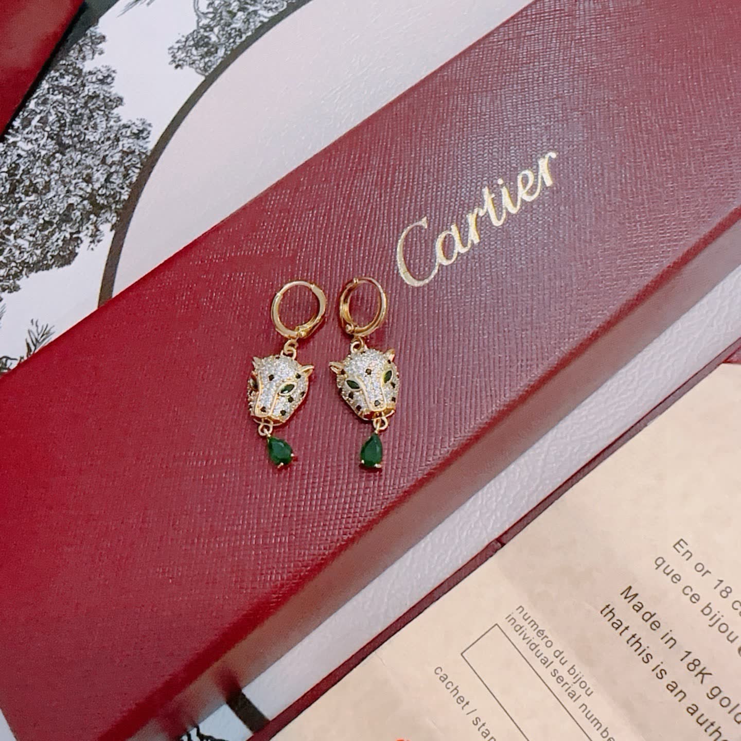 Cartier Leopard Earrings
