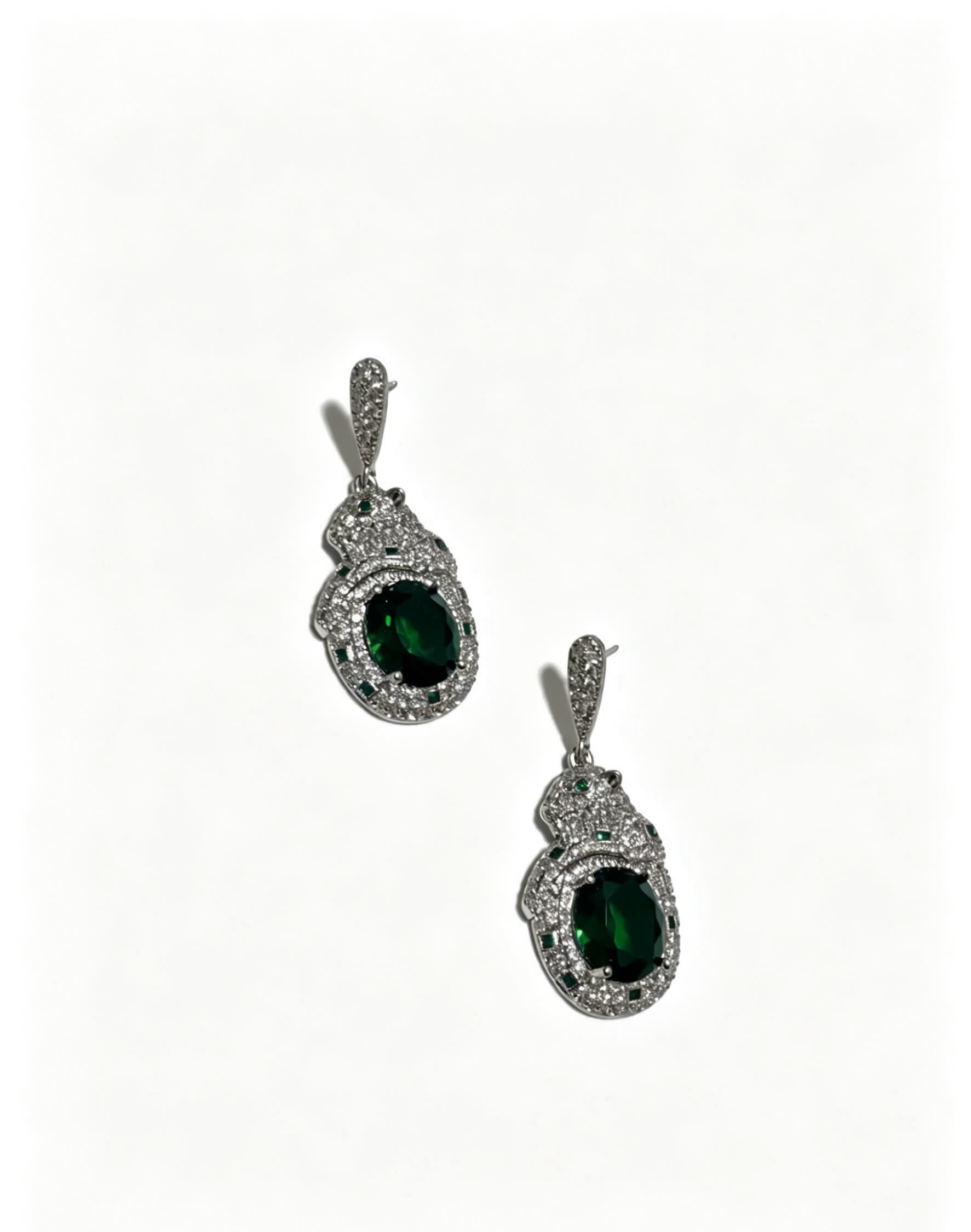 Cartier Emerald and Diamond Earrings
