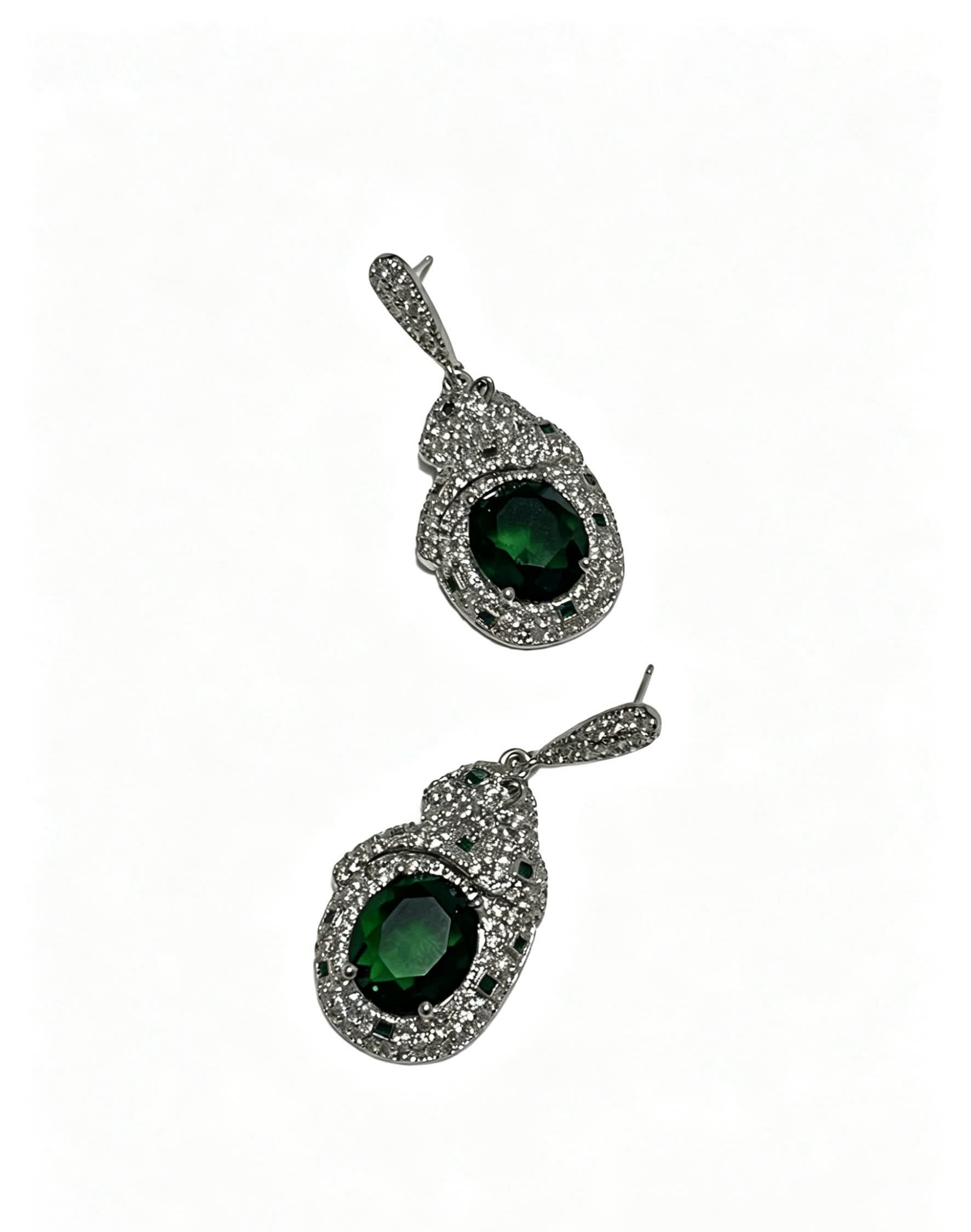 Cartier Emerald and Diamond Earrings
