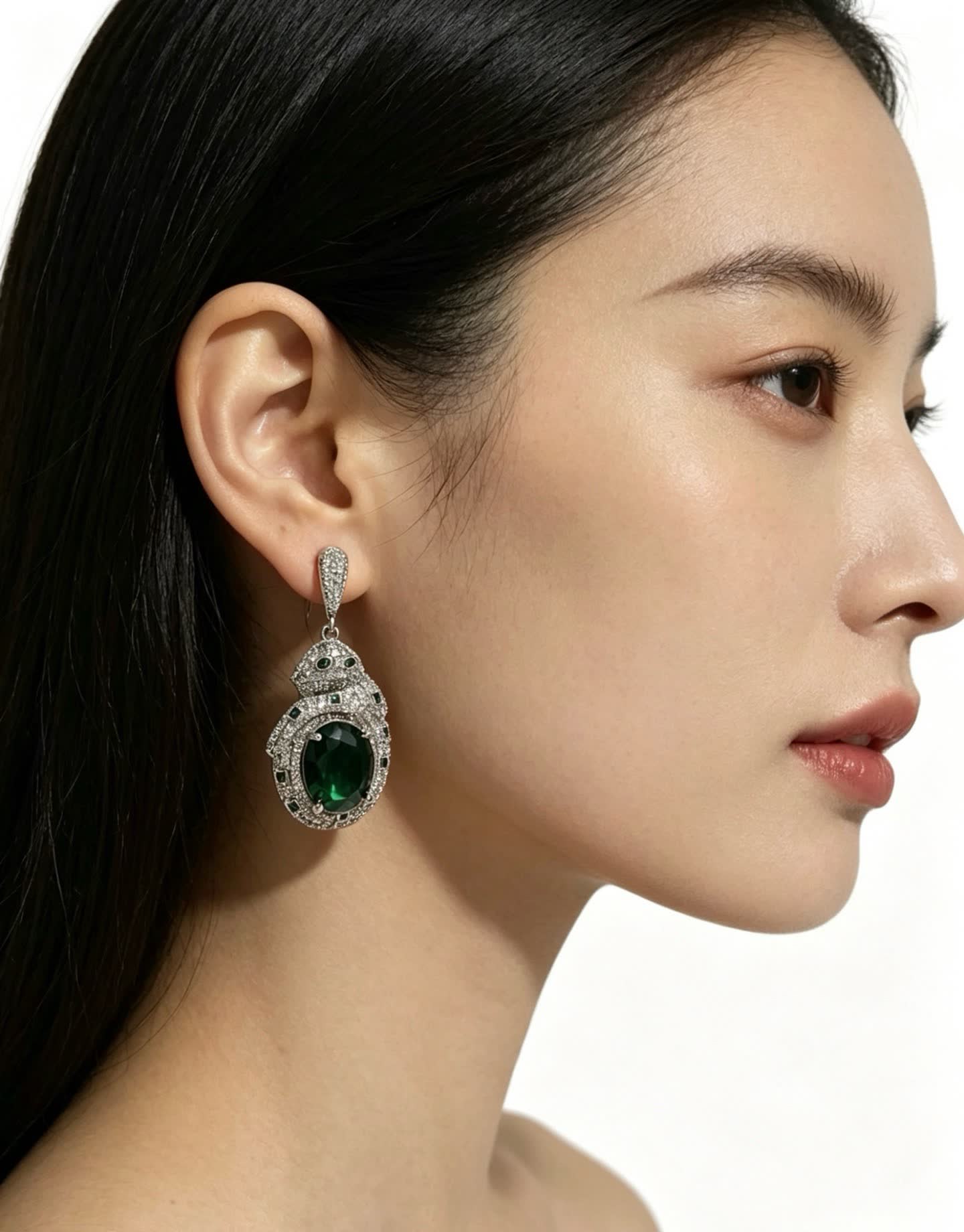 Cartier Emerald and Diamond Earrings