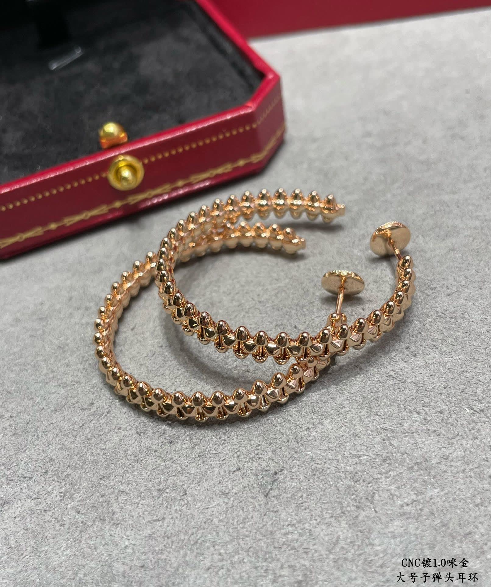 Cartier Gold Hoop Earrings