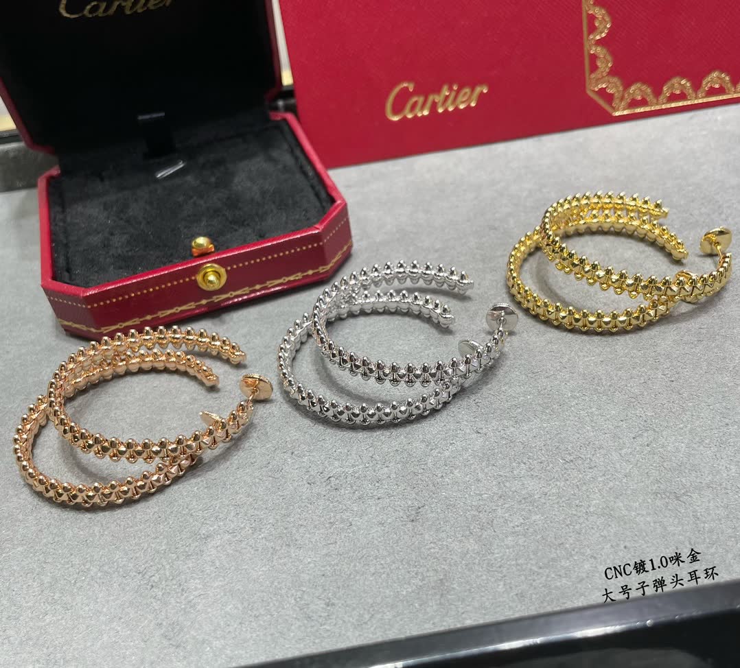 Cartier Gold Hoop Earrings