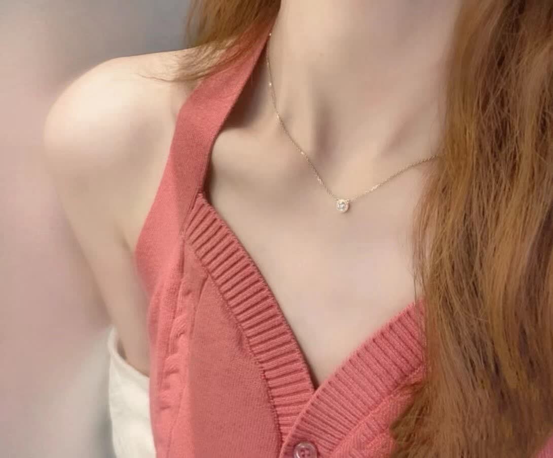 Cartier Elegant Silver Diamond Stud Earrings and Pendant Set