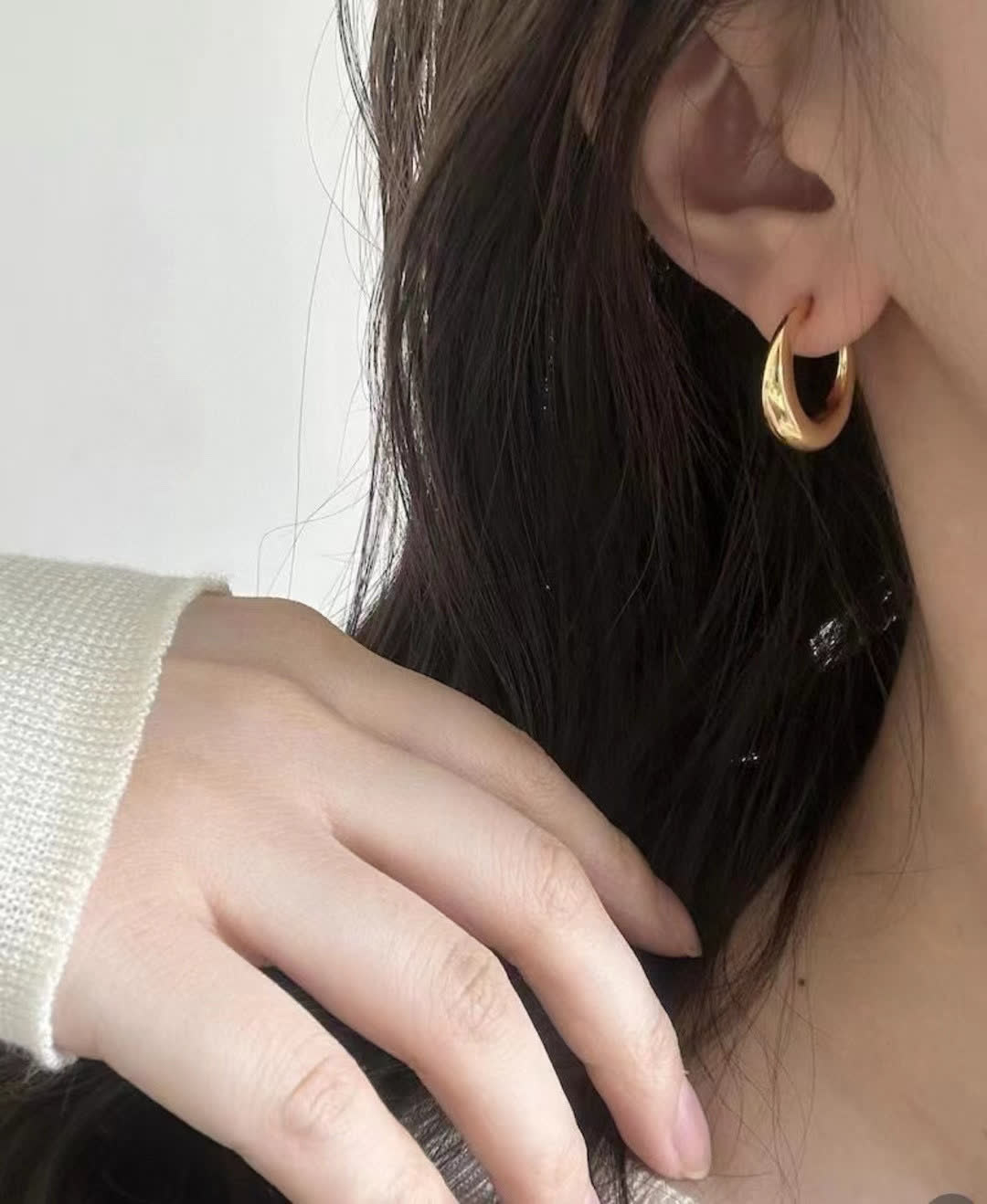 Celine Gold Hoop Earrings