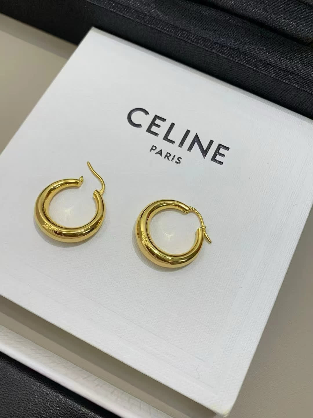 Celine Gold Hoop Earrings