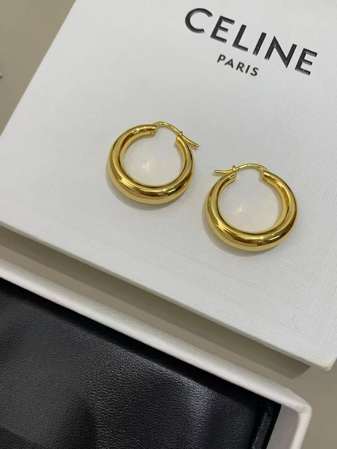 Celine Gold Hoop Earrings
