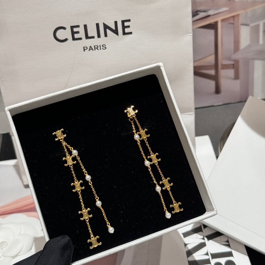 Chanel CC Logo Earrings