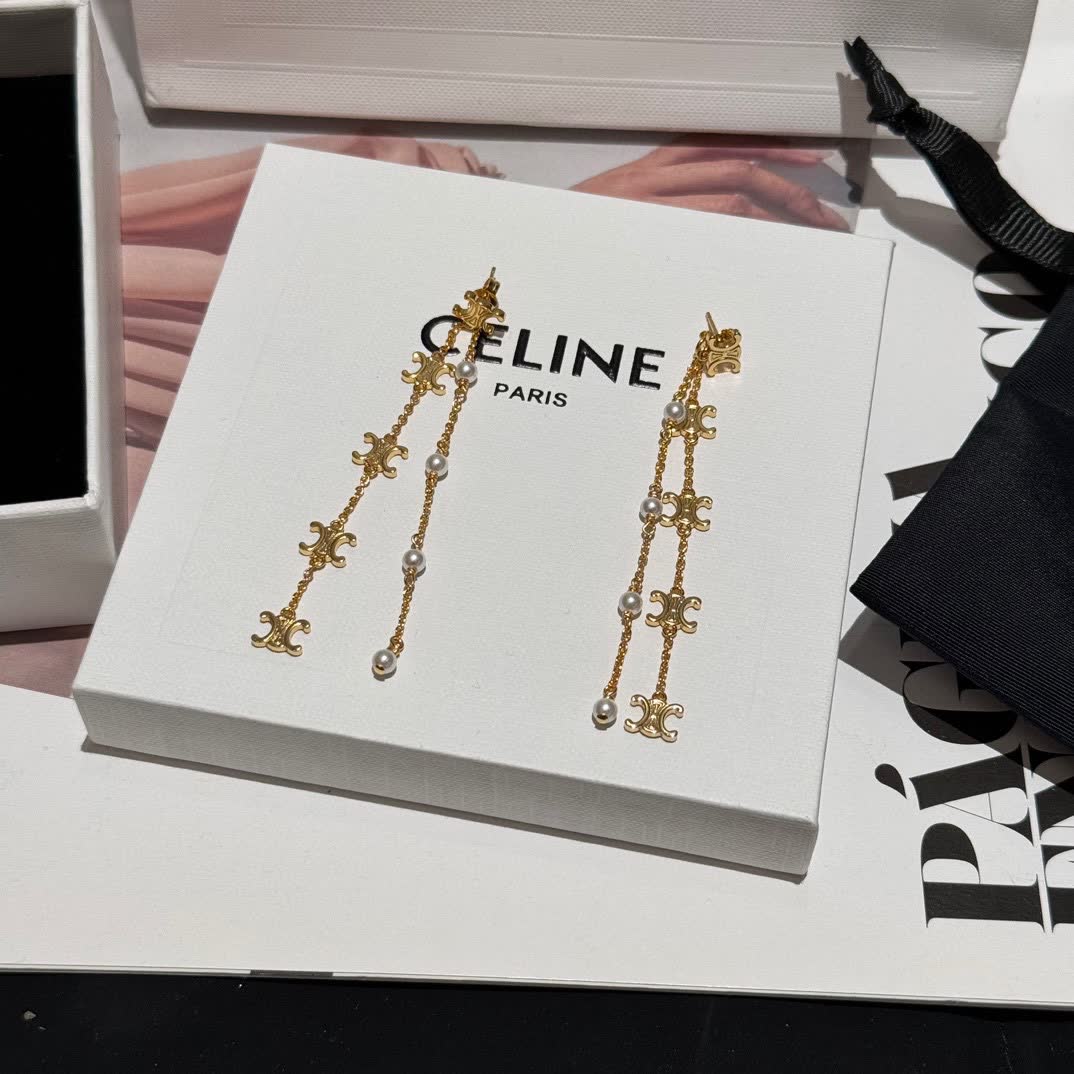 Chanel CC Logo Earrings