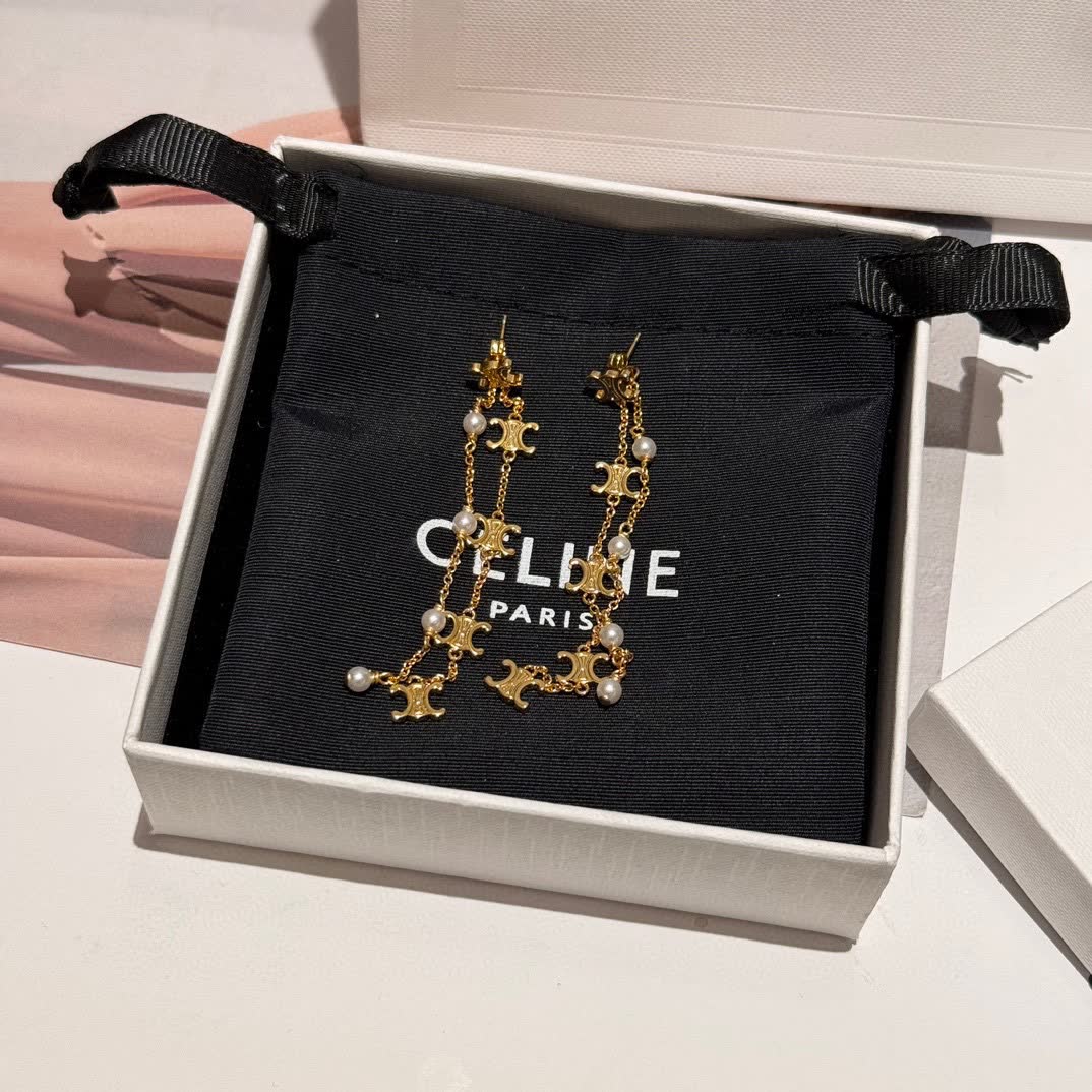 Chanel CC Logo Earrings