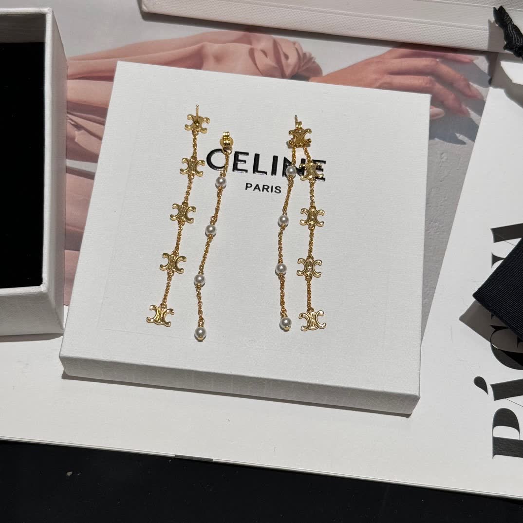 Chanel CC Logo Earrings