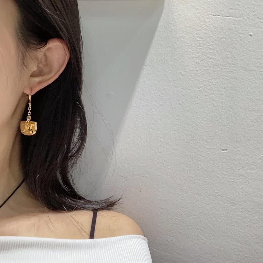 Celine Gold Lion Earrings